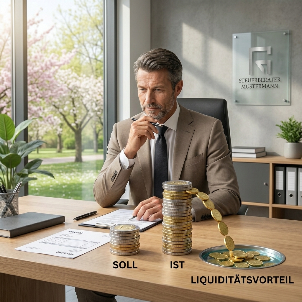 Soll oder Ist Versteuerung Liquiditätsvorteile für Unternehmer optimal nutzen