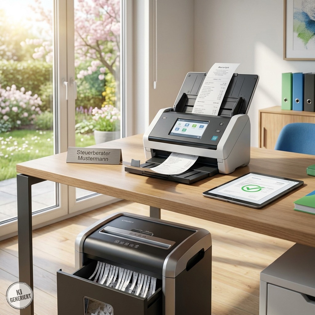 Der Weg zum papierlosen Büro durch digitales Scannen und sichere Vernichtung von Belegen